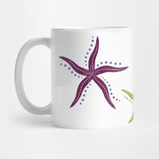 Starfish on t-shirt Mug